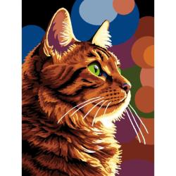 Chat roux - Kit Canevas pour enfant - Luc Créations