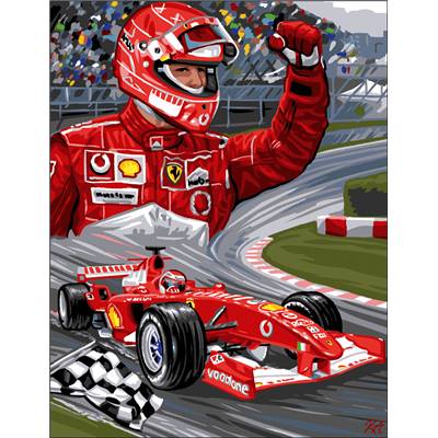 Le Champion - Canevas Pénélope - Luc Créations