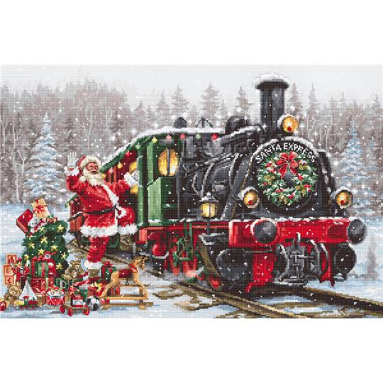 Santa Express - Kit point de croix Noël - Luca-S