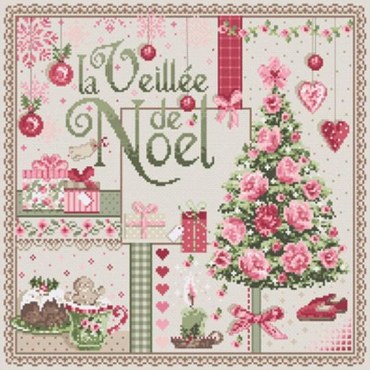La Veillée de Noël - Fiche Point de Croix - Madame La Fée
