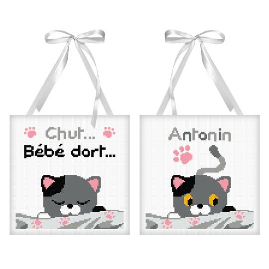 Petits Chats - Kit déco de porte - Princesse