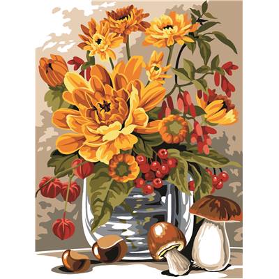 Verrine d'Automne - Canevas Fleurs - SEG de Paris
