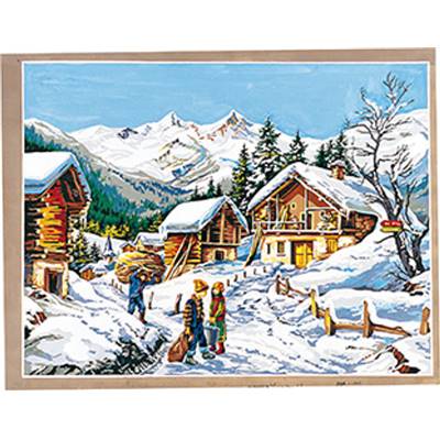 L'Hiver au Hameau - canevas pénélope - SEG de Paris