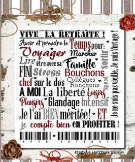 La retraite - Fiche Point de Croix - Isabelle Vautier