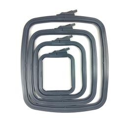 Cadre rectangulaire en plastique Nurge – 25 × 28 cm – Anthracite