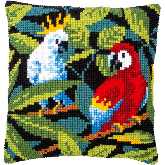 Oiseaux Tropicaux - Kit Coussin Gros trous - Vervaco