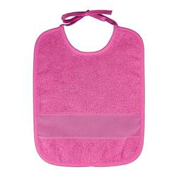 Bavoir à broder 6 mois grand modèle Fuchsia