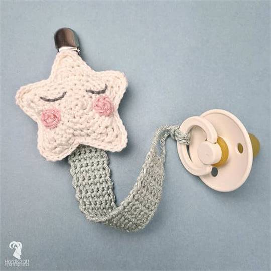 Attache tétine Étoile • Kit Crochet Amigurumi - Hardicraft