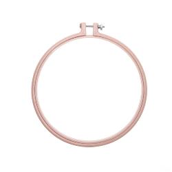 Cercle à broder Plastique 17,8 cm • Rose Poudré - Rico Design
