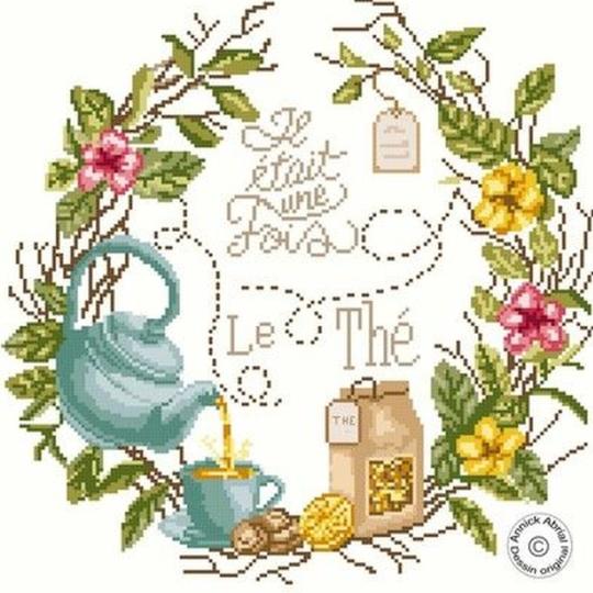 Il était une fois le Thé - Fiche Point de Croix - Annick Abrial