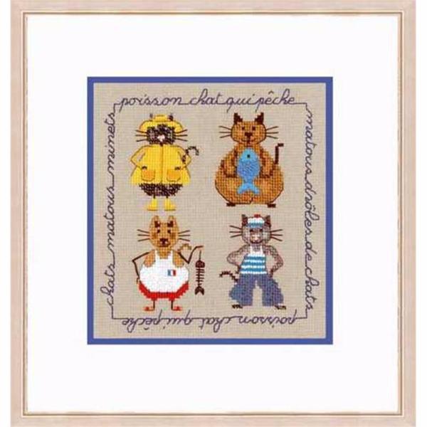 Chats Marins Kit Bonheur Des Dames 2276 Chats Marins Kit Bonheur Des Dames 2276