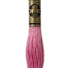 Fil à broder mouliné DMC coloris 962 Rose Ancien