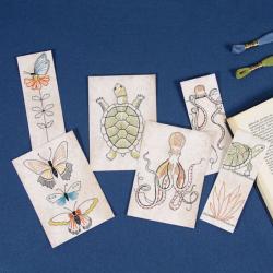 Animaux  - Kit Cartes à broder Nathalie Weinzaepflen - DMC