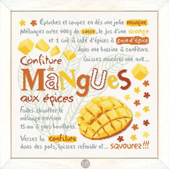 Confiture de Mangues - Fiche point de croix G051 - Lilipoints