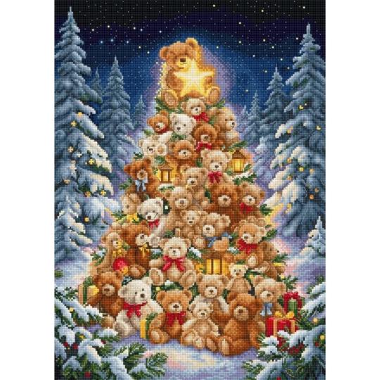 Le sapin des nounours - Kit point de croix Noël - Letistitch