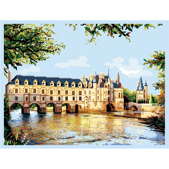 Le Château de Chenonceaux - Kit point de croix - Luc Créations