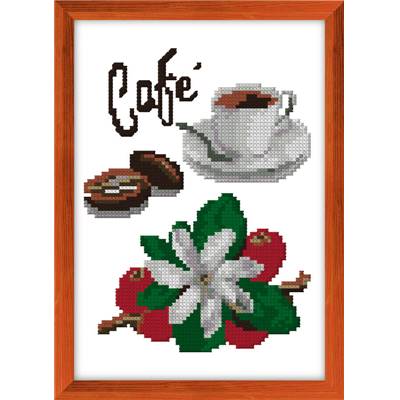 Café - Kit point de croix - Luc Créations