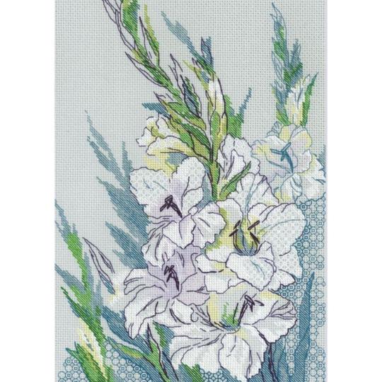 White Gladioli - Kit point de croix - Riolis