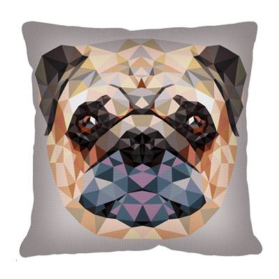 Géométrique Chien - Canevas coussin pénélope - SEG de Paris