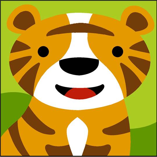 Tigre - Kit canevas enfant - SEG de Paris