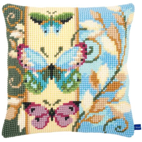 Papillons Déco - kit Coussin gros trous - Vervaco