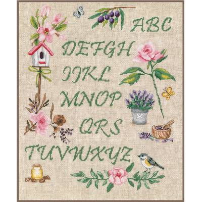 Alphabet de Jardin - Kit point de croix - Vervaco