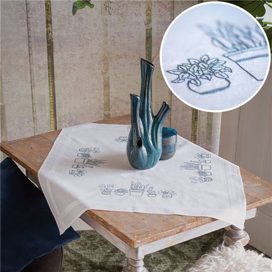 Plantes d'intérieur - Nappe à broder - Vervaco