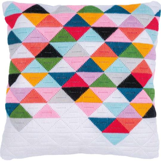 Triangles - Coussin point lancé - Vervaco