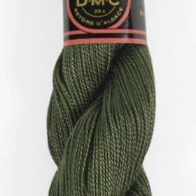 Coton perlé n°8 DMC Retors d'Alsace - 936 vert mousse de chêne