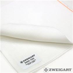 Toile lin 22 fils Kingston Zweigart - Blanc (100)