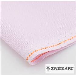 Toile Aïda 7 à broder Zweigart - Rose Tendre (443)