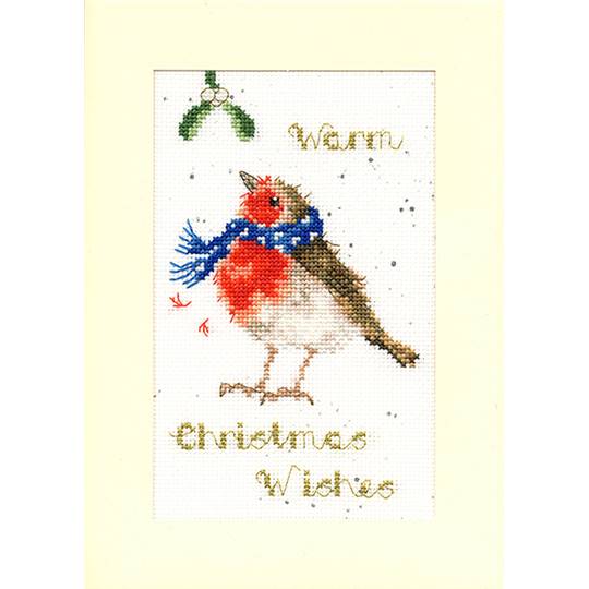 Voeux Chaleureux - Kit Carte de Voeux Noël - Bothy Threads