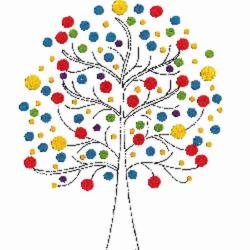 Napperon à broder Arbre de Vie 5 formats - Luc Créations