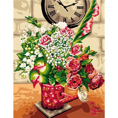 L'Arrosoir aux Fleurs - canevas Luc Créations