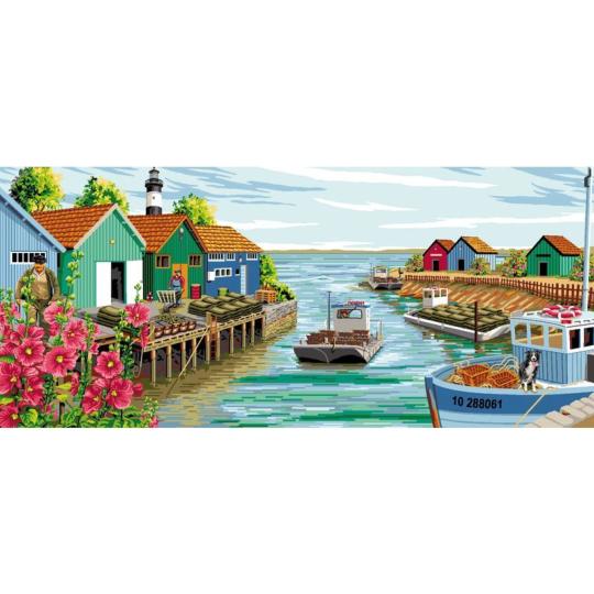 Canevas pénélope Marennes d'Oléron - Luc Créations