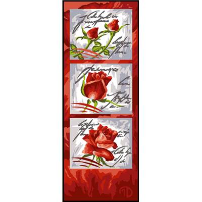 Roses Rouges - Canevas Fleurs - Margot de Paris