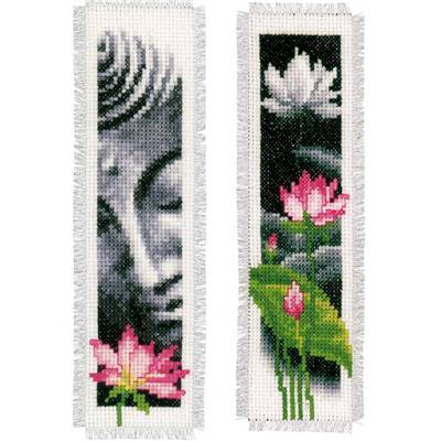 Marque-Page à broder Lotus & Bouddha  - Vervaco