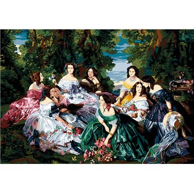 Eugénie et ses dames d'honneur - Canevas Pénélope - SEG de Paris