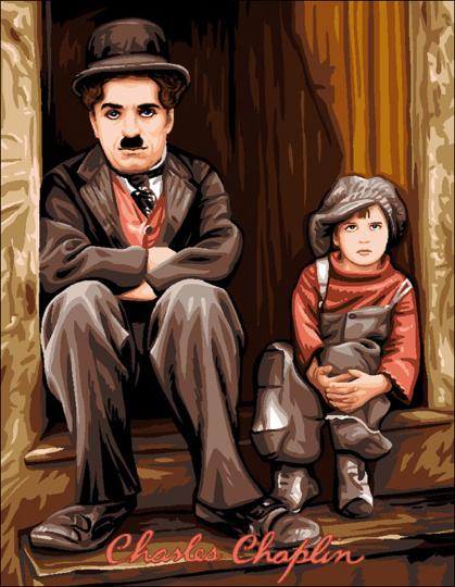 Canevas Charles Chaplin The Kid - Luc Créations