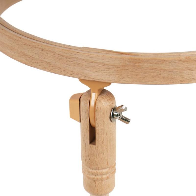 Cadre De Siège Milward Pour Broderie - Support Réglable Mains Libres, Cerceau 20 Cm, Bois De Hêtre
