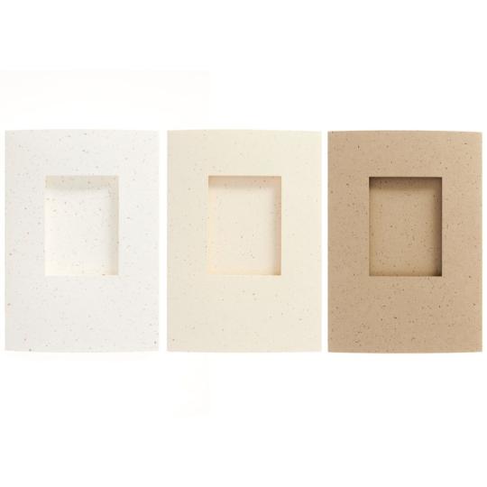 Cartes à broder passe-partout B6 fenêtre 7,5 × 5,5 cm – Rico Design