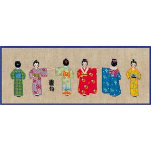 Les kimonos Kit petit point - Le Bonheur des Dames