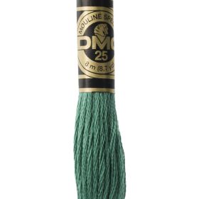 Fil à broder mouliné DMC coloris 3815 Vert Amandier