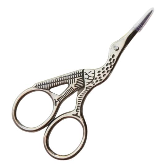 Ciseaux de broderie - Cigogne argentée 9 cm