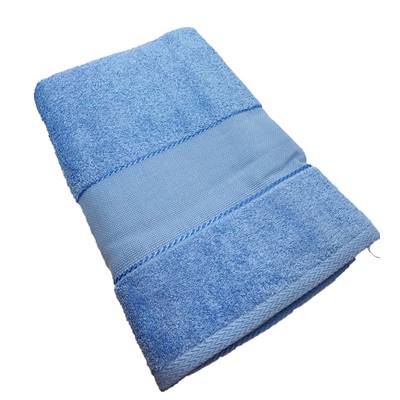 Maxi Drap de bain éponge à broder 100 x 150 cm - Bleu Celeste