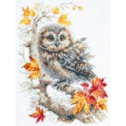 Chouette d'automne – Kit point de croix Magic Needle