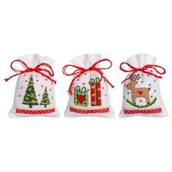 Kit Sachet Senteur Motifs de Noël lot de 3 - Vervaco
