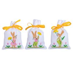 Kit Sachet Lapins de Pâques lot de 3 - Vervaco