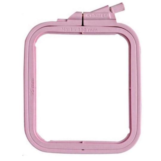 Cadre Plastique à broder 11 x 9,5 cm • Rose - Nurge