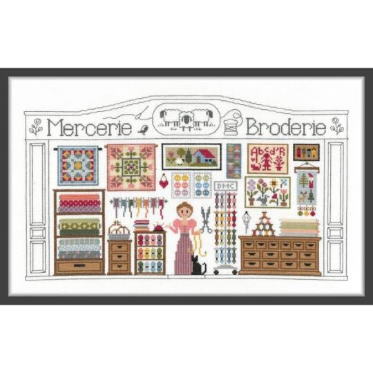 Mercerie Broderie - Fiche point de croix - Jardin Privé